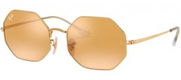 Lunettes de soleil - Ray-Ban® - Ray-Ban® RB1972 OCTAGON - 001/B4 SHINY GOLD // PHOTOCROMIC ORANGE MIRROR GOLD