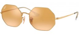 Gafas de Sol - Ray-Ban® - Ray-Ban® RB1972 OCTAGON - 001/B4 SHINY GOLD // PHOTOCROMIC ORANGE MIRROR GOLD