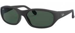 Sunglasses - Ray-Ban® - Ray-Ban® RB2016 DADDY-O - W2578 RUBBER BLACK // GREEN