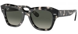 Lunettes de soleil - Ray-Ban® - Ray-Ban® RB2186 STATE STREET - 133371 GREY HAVANA // GREY GRADIENT