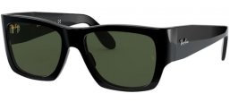 Gafas de Sol - Ray-Ban® - Ray-Ban® RB2187 NOMAD - 901/31 SHINY BLACK // GREEN