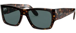 Lunettes de soleil - Ray-Ban® - Ray-Ban® RB2187 NOMAD - 902/R5 SHINY HAVANA // BLUE