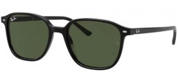 Sunglasses - Ray-Ban® - Ray-Ban® RB2193 LEONARD - 901/31 BLACK // GREEN