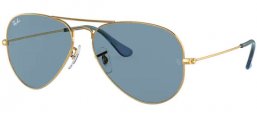 Sunglasses - Ray-Ban® - Ray-Ban® RB3025 AVIATOR LARGE METAL - 001/56 ARISTA // BLUE