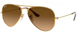 Gafas de Sol - Ray-Ban® - Ray-Ban® RB3025 AVIATOR LARGE METAL - 001/M2 ARISTA // BROWN GRADIENT POLARIZED