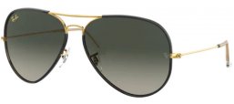 Gafas de Sol - Ray-Ban® - Ray-Ban® RB3025JM AVIATOR FULL COLOR - 919671 BLACK ON LEGEND GOLD // GREY GRADIENT