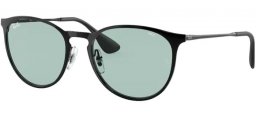 Lunettes de soleil - Ray-Ban® - Ray-Ban® RB3539 ERIKA METAL - 002/Q5 BLACK // EVOLVE PHOTOCROMIC GREEN TO BLUE