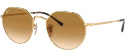 Sunglasses - Ray-Ban® - Ray-Ban® RB3565 JACK - 001/51 ARISTA // CLEAR GRADIENT BROWN