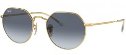 Sunglasses - Ray-Ban® - Ray-Ban® RB3565 JACK - 001/86 ARISTA // CLEAR GRADIENT BROWN