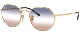 Sunglasses - Ray-Ban® - Ray-Ban® RB3565 JACK - 001/GD ARISTA // CLEAR GRADIENT BLUE