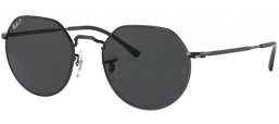 Sunglasses - Ray-Ban® - Ray-Ban® RB3565 JACK - 002/48 BLACK // BLACK POLARIZED