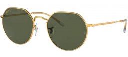 Sunglasses - Ray-Ban® - Ray-Ban® RB3565 JACK - 919631 LEGEND GOLD // GREEN