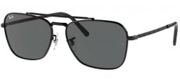 Sunglasses - Ray-Ban® - Ray-Ban® RB3636 NEW CARAVAN - 002/B1 BLACK // DARK GREY