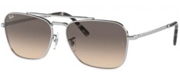 Sunglasses - Ray-Ban® - Ray-Ban® RB3636 NEW CARAVAN - 003/32 SILVER // CLEAR GRADIENT GREY
