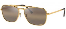 Sunglasses - Ray-Ban® - Ray-Ban® RB3636 NEW CARAVAN - 9196G5 LEGEND GOLD // CLEAR GRADIENT DARK BROWN POLARIZED