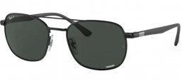 Gafas de Sol - Ray-Ban® - Ray-Ban® RB3670CH - 002/K8 BLACK // DARK GREY POLARIZED