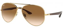 Sunglasses - Ray-Ban® - Ray-Ban® RB3675 - 001/51 ARISTA // CLEAR GRADIENT BROWN