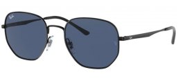 Gafas de Sol - Ray-Ban® - Ray-Ban® RB3682 - 002/80 BLACK // DARK BLUE