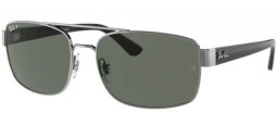 Gafas de Sol - Ray-Ban® - Ray-Ban® RB3687 - 004/58 GUNMETAL // GREEN POLARIZED