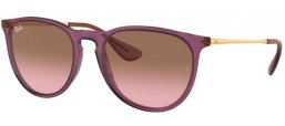 Sunglasses - Ray-Ban® - Ray-Ban® RB4171 ERIKA - 659114 TRANSPARENT VIOLET // PINK GRADIENT BROWN