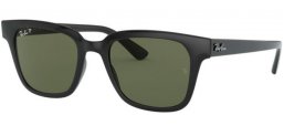Sunglasses - Ray-Ban® - Ray-Ban® RB4323 - 601/9A BLACK // DARK GREEN POLARIZED