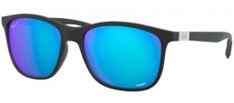 Lunettes de soleil - Ray-Ban® - Ray-Ban® RB4330CH CHROMANCE - 601SA1 SAND BLACK // GREEN MIRROR POLARIZED