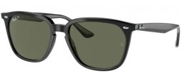 Lunettes de soleil - Ray-Ban® - Ray-Ban® RB4362 - 601/9A BLACK // DARK GREEN POLARIZED