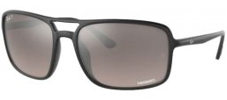 Sunglasses - Ray-Ban® - Ray-Ban® RB4375 - 601S5J MATTE BLACK // GREY MIRROR GRADIENT POLARIZED