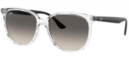 Gafas de Sol - Ray-Ban® - Ray-Ban® RB4378 - 647711 TRANSPARENT // GREY GRADIENT