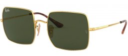 Sunglasses - Ray-Ban® - Ray-Ban® RB1971 SQUARE - 914731 GOLD // GREEN