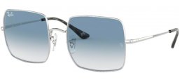 Sunglasses - Ray-Ban® - Ray-Ban® RB1971 SQUARE - 91493F SILVER // BLUE GRADIENT CLEAR