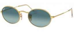 Gafas de Sol - Ray-Ban® - Ray-Ban® RB3547 OVAL - 001/3M GOLD // BLUE GRADIENT GREY