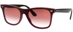 Sunglasses - Ray-Ban® - Ray-Ban® RB4440N BLAZE WAYFARER - 64180T BORDEAUX DEMISHINY // CLEAR GRADIENT BORDEAUX GRADIENT BROWN