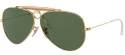 Sunglasses - Ray-Ban® - Ray-Ban® RB3138 SHOOTER - W3401 ARISTA // G-15 GREEN