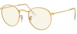 Gafas de Sol - Ray-Ban® - Ray-Ban® RB3447 ROUND METAL - 9196BL LEGEND GOLD // PHOTOCROMIC GREY BLUE LIGHT FILTER