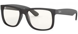 Lunettes de soleil - Ray-Ban® - Ray-Ban® RB4165 JUSTIN - 622/5X RUBBER BLACK // CLEAR