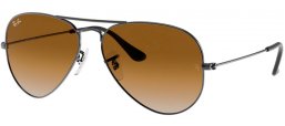 Lunettes de soleil - Ray-Ban® - Ray-Ban® RB3025 AVIATOR LARGE METAL - 004/51 GUNMETAL // CRYSTAL BROWN GRADIENT