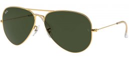 Lunettes de soleil - Ray-Ban® - Ray-Ban® RB3026 AVIATOR LARGE METAL II - L2846 ARISTA // CRYSTAL GREEN
