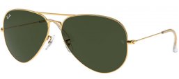 Sunglasses - Ray-Ban® - Ray-Ban® RB3026 AVIATOR LARGE METAL II - L2846 ARISTA // CRYSTAL GREEN