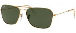 Lunettes de soleil - Ray-Ban® - Ray-Ban® RB3136 CARAVAN - 001 ARISTA // CRYSTAL GREEN