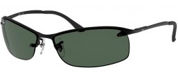 Sunglasses - Ray-Ban® - Ray-Ban® RB3183 - 006/71 MATTE BLACK // GREEN