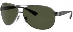 Sunglasses - Ray-Ban® - Ray-Ban® RB3386 - 004/9A GUNMETAL // GREEN POLARIZED