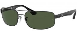 Lunettes de soleil - Ray-Ban® - Ray-Ban® RB3445 - 002/58 BLACK CRYSTAL // GREEN POLARIZED