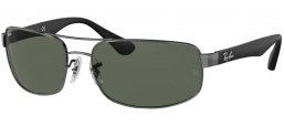 Lunettes de soleil - Ray-Ban® - Ray-Ban® RB3445 - 004 GUNMETAL // CRYSTAL GREEN