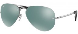 Lunettes de soleil - Ray-Ban® - Ray-Ban® RB3449 - 003/30 SILVER // GREEN MIRROR SILVER
