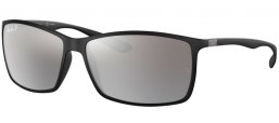 Sunglasses - Ray-Ban® - Ray-Ban® RB4179 LITEFORCE - 601S82  MATTE BLACK  //GREY MIRROR SILVER POLARIZED