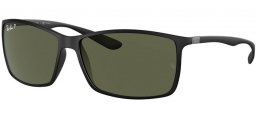 Lunettes de soleil - Ray-Ban® - Ray-Ban® RB4179 LITEFORCE - 601S9A MATTE BLACK // DARK GREEN POLARIZED