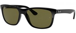 Gafas de Sol - Ray-Ban® - Ray-Ban® RB4181 - 601/9A SHINY BLACK // GREEN POLARIZED