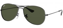 Sunglasses - Ray-Ban® - Ray-Ban® RB3362 COCKPIT - 004 GUNMETAL // CRYSTAL GREEN