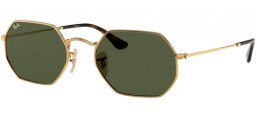 Gafas de Sol - Ray-Ban® - Ray-Ban® RB3556N OCTAGONAL - 001 GOLD // GREEN